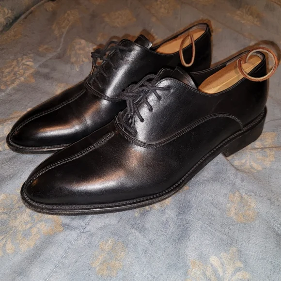 Bruno Magli Split Toe Oxford Dress Shoes Black Leather Mens 8.5 M Lace Up Bruno Magli Men main image 4